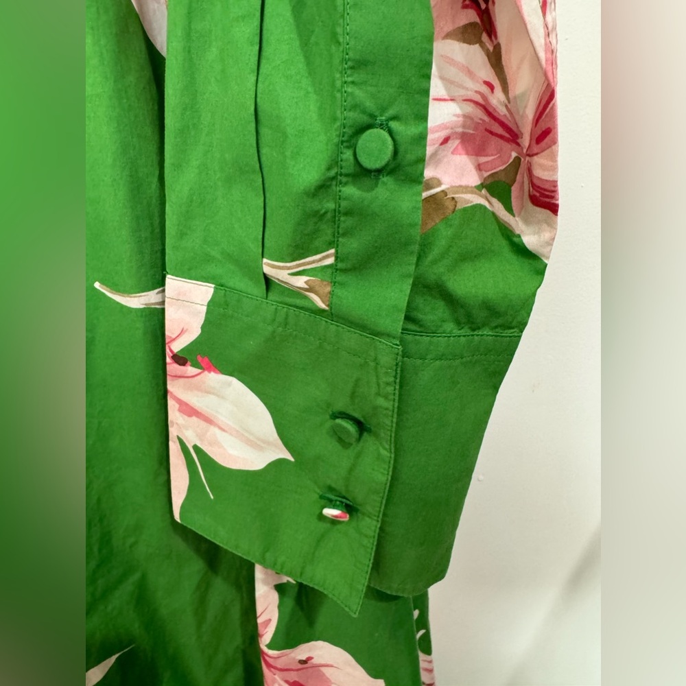 VALENTINO GARAVANI
Lilium print cotton dress in green size IT 42 - Picture 10 of 16